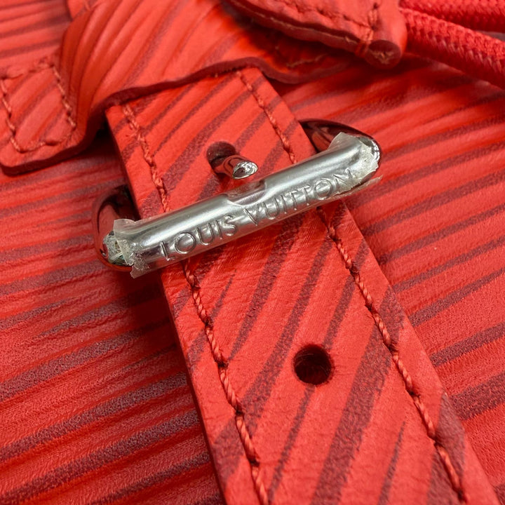 美品▼LOUIS VUITTON ルイヴィトン M23764 クリストファー MM バックパック エピXL リュックサック デイパック レッド シルバー メンズ