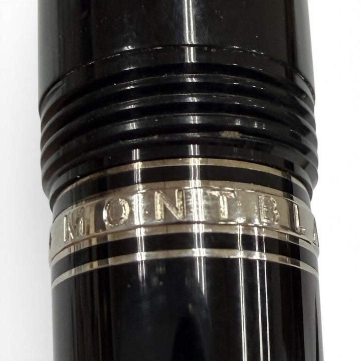 美品▼MONTBLANC モンブラン ボエム ブルージェムストーン ホワイトスター キャップ式 ボールペン ブラック シルバー 筆記確認済み