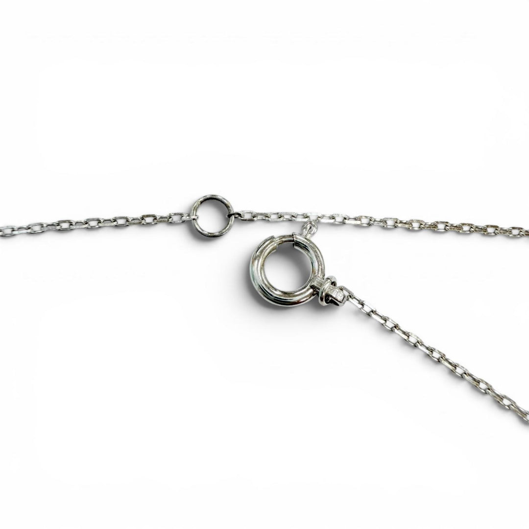 美品◇Sympathy of Soul シンパシーオブソウル スムースクロス K18 WG ダイヤモンド0.05ct 11P スクエアチェーン付 ペンダント 重量3.12g