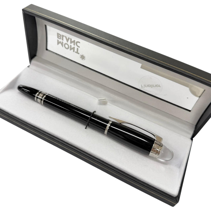 極美品□MONTBLANC モンブラン スターウォーカー ホワイトスター キャップ式 ファインライナー サインペン ブラック シルバー ドイツ製