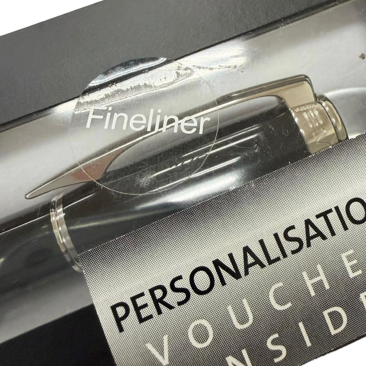 極美品□MONTBLANC モンブラン スターウォーカー ホワイトスター キャップ式 ファインライナー サインペン ブラック シルバー ドイツ製