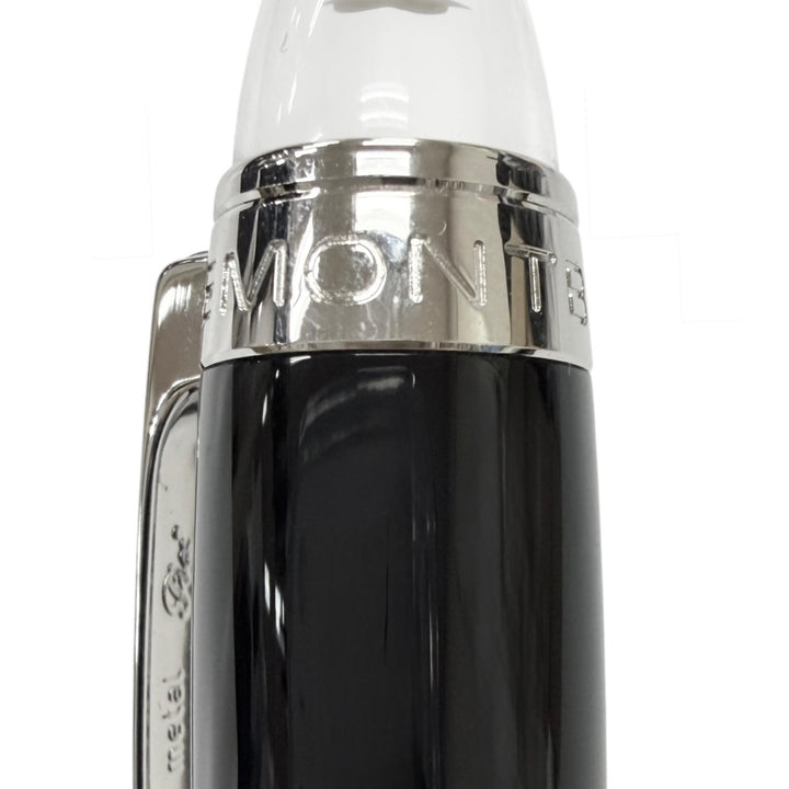 極美品□MONTBLANC モンブラン スターウォーカー ホワイトスター キャップ式 ファインライナー サインペン ブラック シルバー ドイツ製