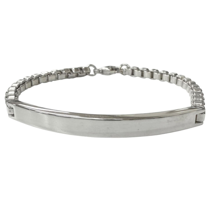 極美品□TIFFANY&amp;Co. ティファニー ベネチアン リンク IDブレスレット SV925 アクセサリー シルバー 重量20g メンズ レディース 保存袋付