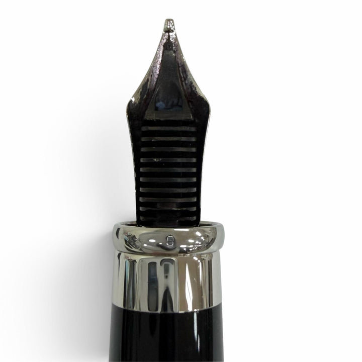 美品□Cartier カルティエ ペン先18K Mニブ トリニティ ドゥ カルティエ キャップ式 万年筆 ステーショナリー ボルドー ドイツ製 メンズ