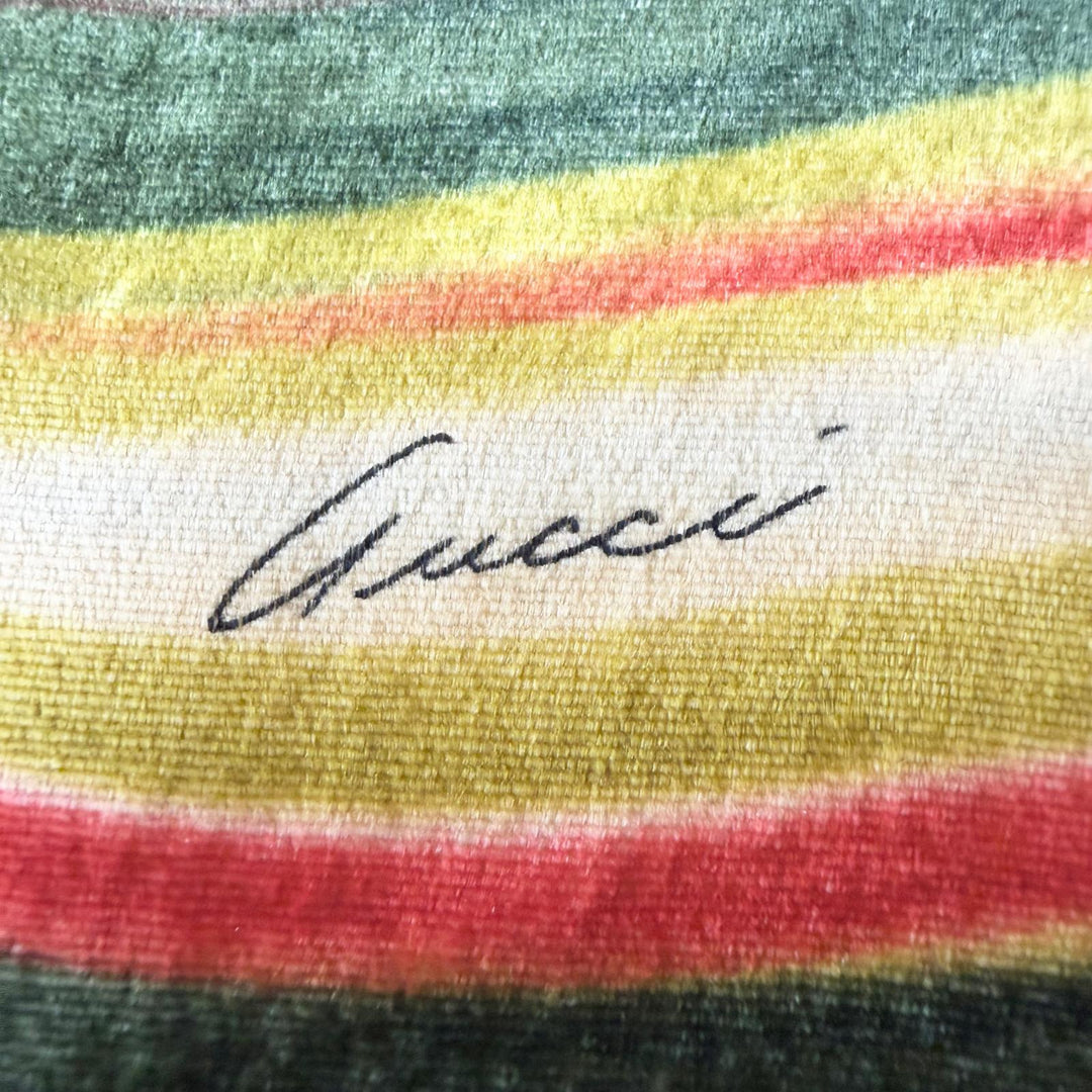 極美品◇GUCCI グッチ 99AW Psychedelic Swirl Velvet Pants サイケデリック スワール ベルベットパンツ トムフォード期 42 正規品 伊製
