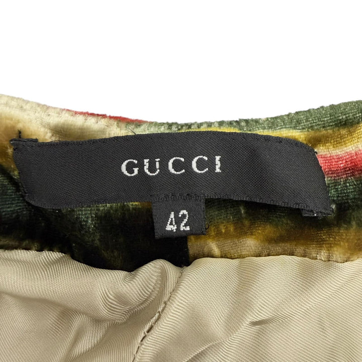 極美品◇GUCCI グッチ 99AW Psychedelic Swirl Velvet Pants サイケデリック スワール ベルベットパンツ トムフォード期 42 正規品 伊製