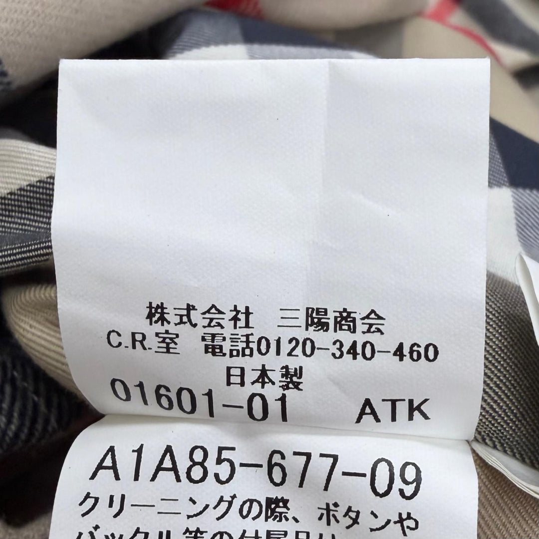 極美品□BURBERRY LONDON バーバリーロンドン 裏ノバチェック柄 ライナー付き ステンカラーコート ブラック M 日本製 正規品 メンズ