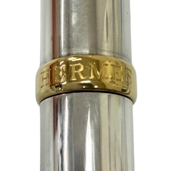 極美品□HERMES エルメス アレグロ SV925 ツイスト式 ボールペン シャープペンシル シルバー ゴールド 重量40g ケース付き 筆記確認済み