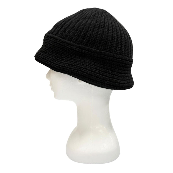 美品▼CELINE セリーヌ 2A80T384D カシミヤ100% トリオンフ ニット帽子 バケットハット ブラック TU イタリア製 正規品 ユニセックス