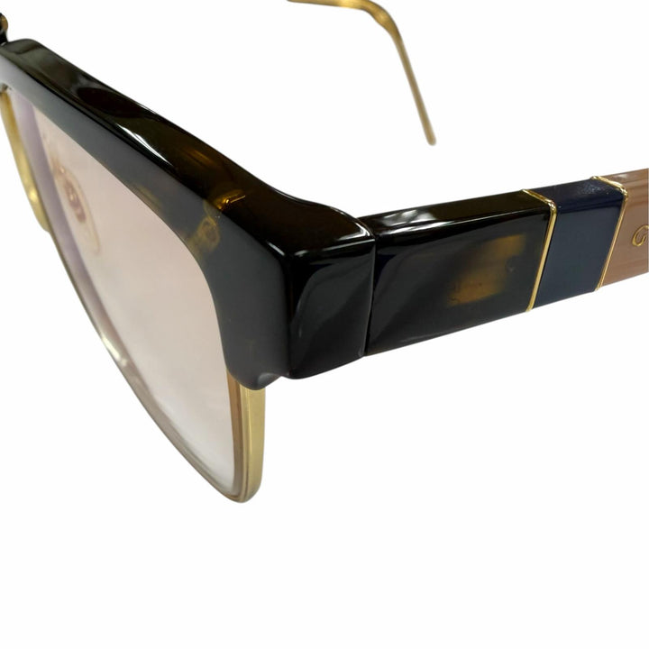 美品▼GUCCI グッチ GG0605O ロゴ べっ甲柄 グラデーションレンズ スクエア アイウェア サングラス 52□16-145 度入り メンズ 保存袋付き