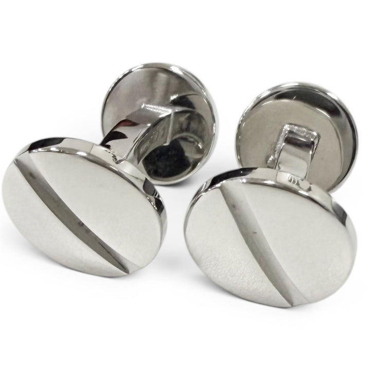 極美品□Cartier カルティエ サントス ドゥ カルティエ AG925 カフスボタン カフリンクス シルバー イタリア製 重量9.2g メンズ 箱付き