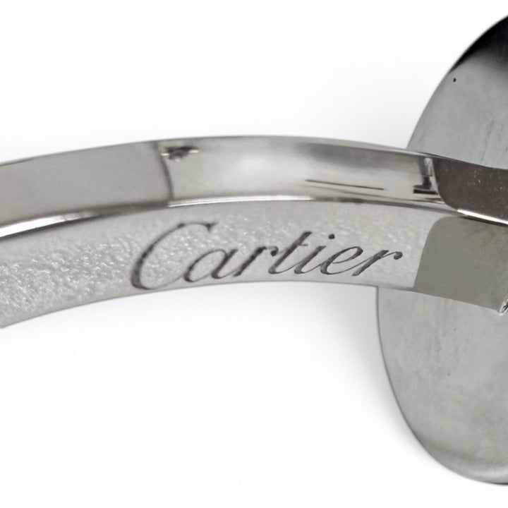 極美品□Cartier カルティエ サントス ドゥ カルティエ AG925 カフスボタン カフリンクス シルバー イタリア製 重量9.2g メンズ 箱付き