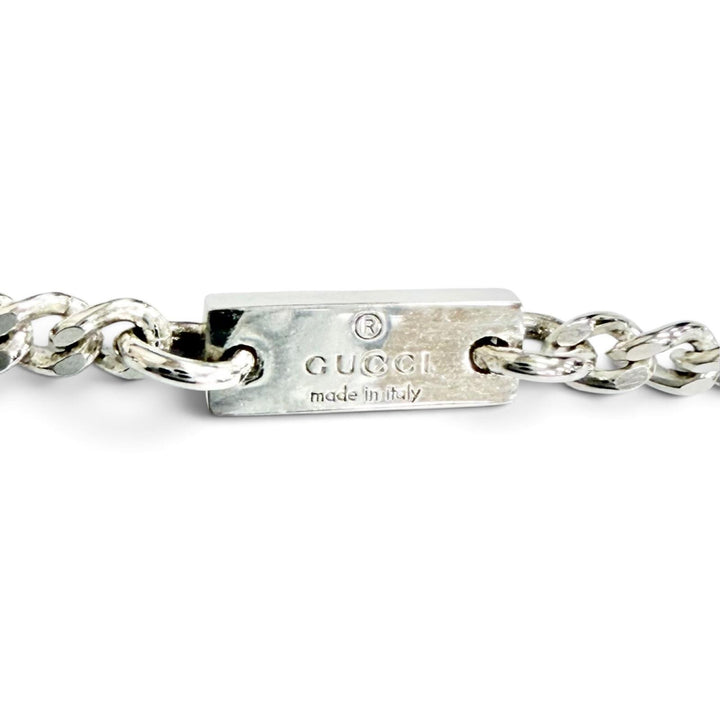 極美品△GUCCI グッチ 814914 ダブルG ペンダント ネックレス AG925 現行品 全長約55cm シルバー イタリア製 重量13.0g 箱・保存袋付き