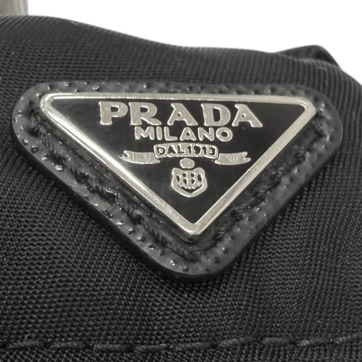 極美品□PRADA プラダ 2TT205 トライアングルロゴ リュックサックモチーフ バッグチャーム ストラップ ブラック イタリア製 メンズ 箱付