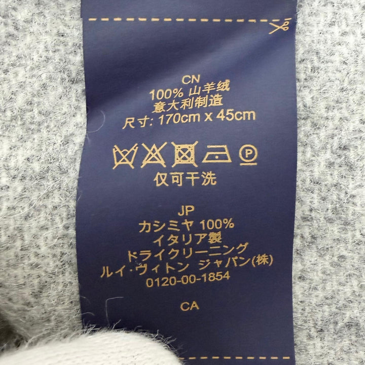 極美品□LOUIS VUITTON ルイヴィトン 2023年製 M71040 エシャルプ・レイキャビック カシミヤ100％ マフラー ブラック イタリア製 正規品