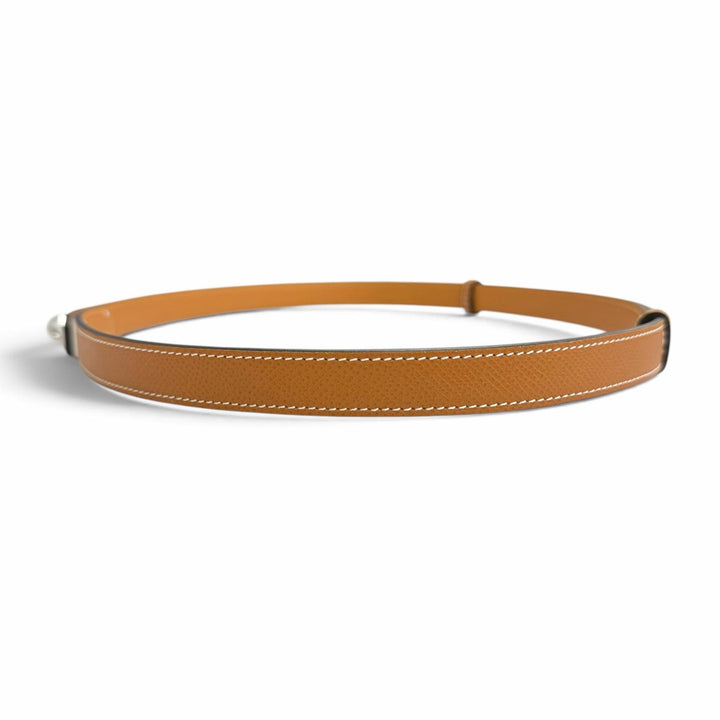 未使用品△HERMES エルメス ケリー 18 ベルト ヴォーエプソン ゴールド シルバー金具 Z刻印 フランス製 レディース 箱付き オススメ◎