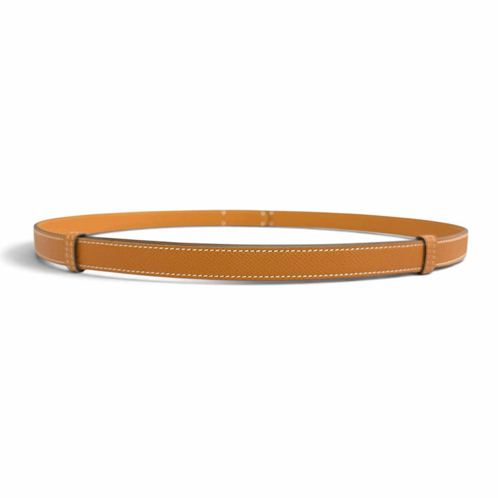 未使用品△HERMES エルメス ケリー 18 ベルト ヴォーエプソン ゴールド シルバー金具 Z刻印 フランス製 レディース 箱付き オススメ◎