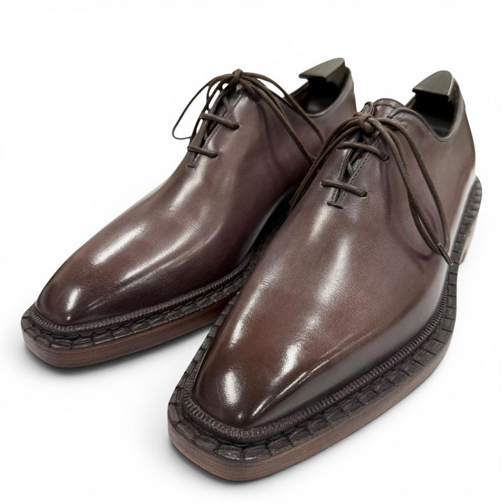 極美品▼Berluti ベルルッティ 2025年製 ヴェネチアカーフ デムジュール ネオ パラード オックスフォード レザーシューズ 6 定価436700円