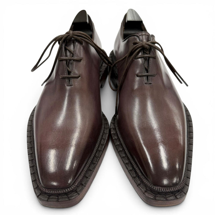 極美品▼Berluti ベルルッティ 2025年製 ヴェネチアカーフ デムジュール ネオ パラード オックスフォード レザーシューズ 6 定価436700円