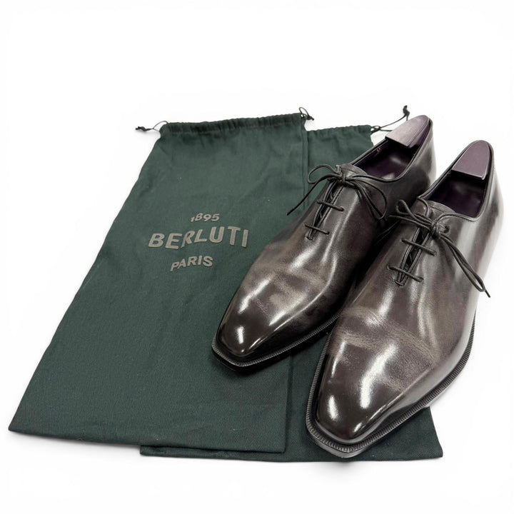 極美品▼Berluti ベルルッティ 2025年製 アレッサンドロ デムジュール オックスフォード ヴェネチアカーフ レザーシューズ 6 定価361900