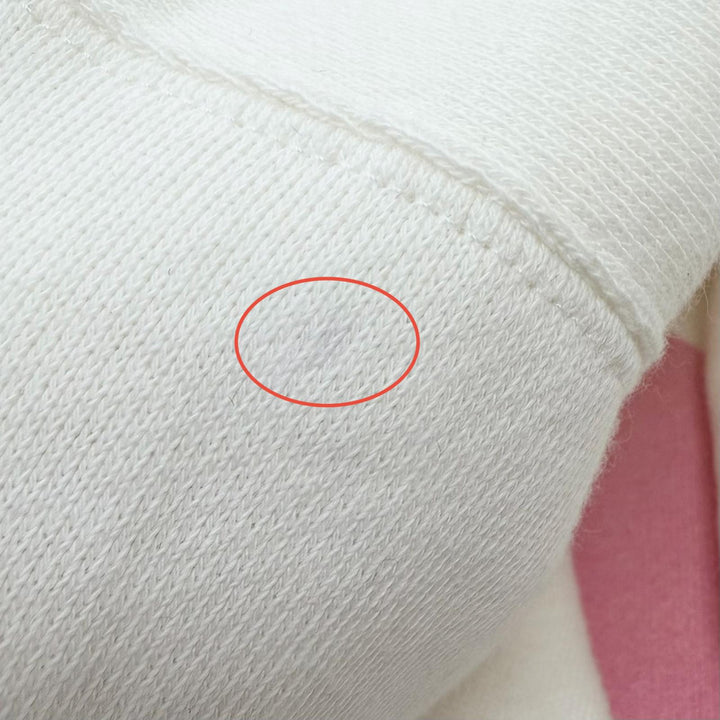 極美品□GUCCI adidas グッチ アディダス 717427 トレフォイル アーチロゴ プルオーバーパーカー フーディー アイボリー M 伊製 正規品