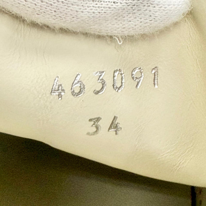 未使用品△GUCCI YUKO HIGUCHI グッチ ヒグチユウコ 463091 GGスプリームキャンバス レザー ベルクロ ローカットスニーカー レッド 34