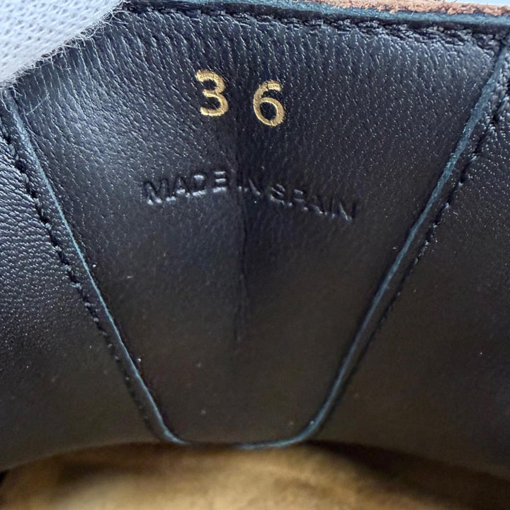 美品☆JW Anderson ジェイダブリュー・アンダーソン AN35004A チェーン レザー ミュール ブラウン 36 スペイン製 レディース 箱・保袋付
