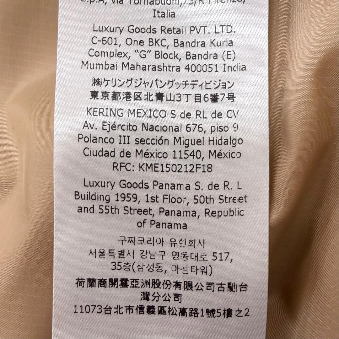 極美品□GUCCI グッチ 22AW 694137 スーベニアフロムロサンゼルス プリントナイロンジャケット ブルゾン ブルー 46 イタリア製 正規品
