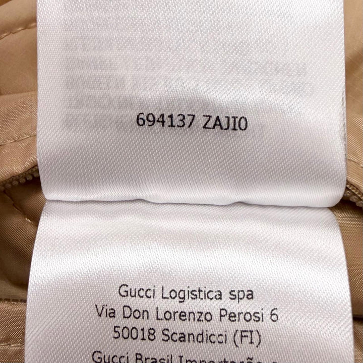 極美品□GUCCI グッチ 22AW 694137 スーベニアフロムロサンゼルス プリントナイロンジャケット ブルゾン ブルー 46 イタリア製 正規品