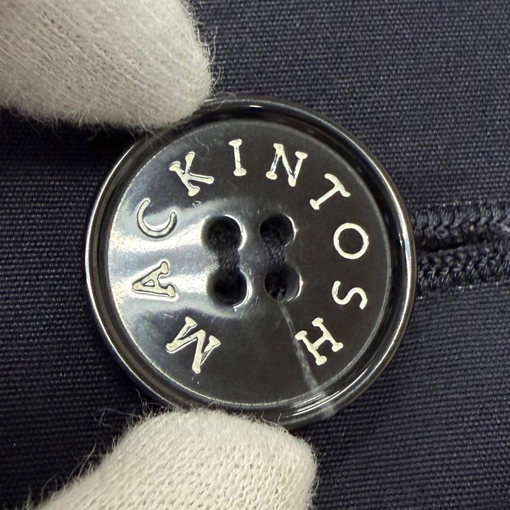 極美品□Mackintosh マッキントッシュ 24AW G242HI1169CODR HUMBIE GTS VENTILE ライナー付き ステンカラーコート 紺 34 日本製 正規品