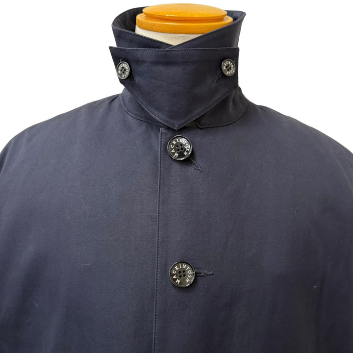 極美品□Mackintosh マッキントッシュ 24AW G242HI1169CODR HUMBIE GTS VENTILE ライナー付き ステンカラーコート 紺 34 日本製 正規品