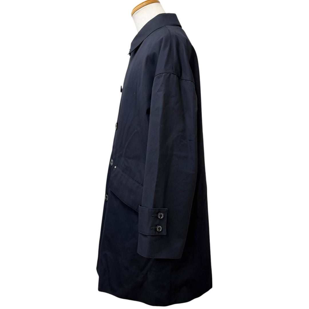 極美品□Mackintosh マッキントッシュ 24AW G242HI1169CODR HUMBIE GTS VENTILE ライナー付き ステンカラーコート 紺 34 日本製 正規品