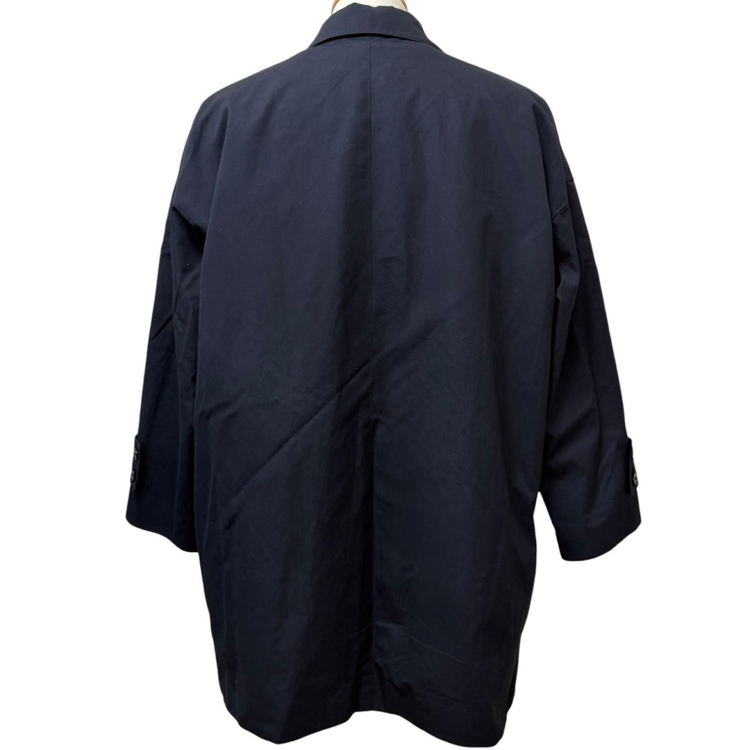 極美品□Mackintosh マッキントッシュ 24AW G242HI1169CODR HUMBIE GTS VENTILE ライナー付き ステンカラーコート 紺 34 日本製 正規品