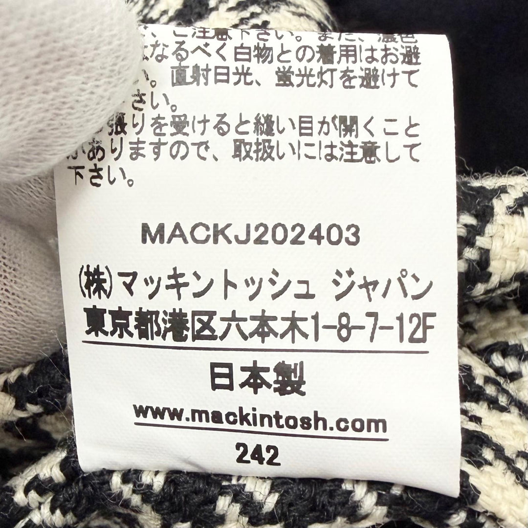 極美品□Mackintosh マッキントッシュ 24AW G242HI1169CODR HUMBIE GTS VENTILE ライナー付き ステンカラーコート 紺 34 日本製 正規品