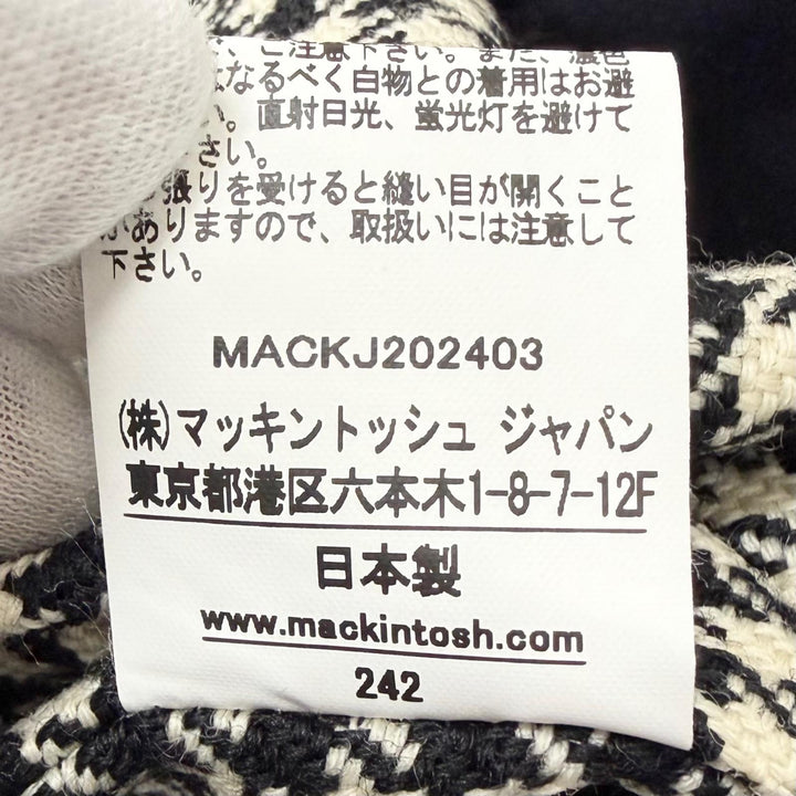 極美品□Mackintosh マッキントッシュ 24AW G242HI1169CODR HUMBIE GTS VENTILE ライナー付き ステンカラーコート 紺 34 日本製 正規品