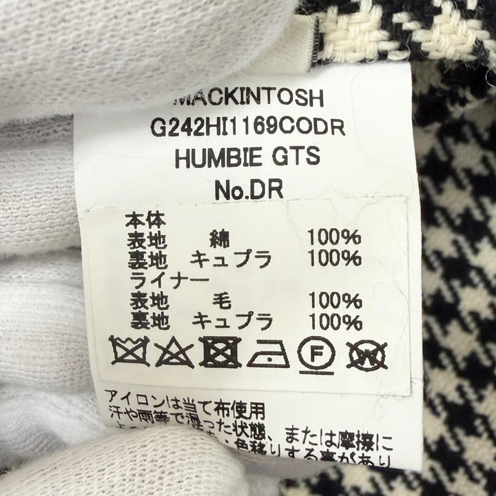 極美品□Mackintosh マッキントッシュ 24AW G242HI1169CODR HUMBIE GTS VENTILE ライナー付き ステンカラーコート 紺 34 日本製 正規品