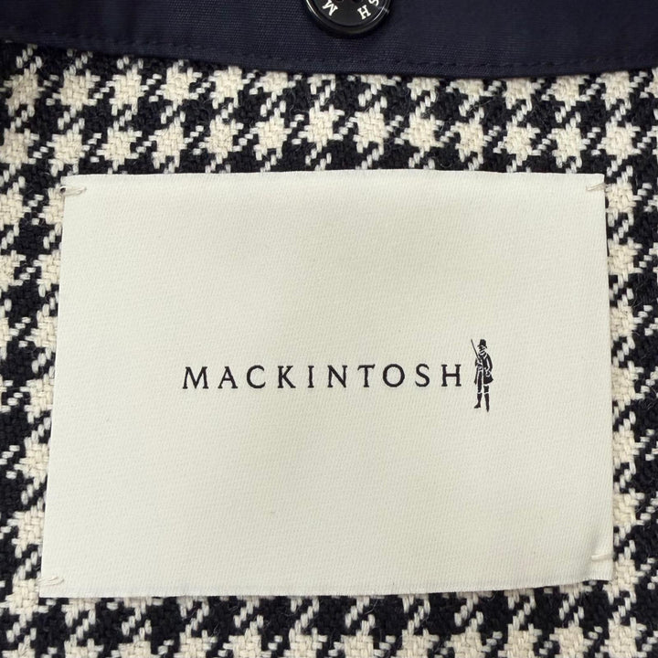 極美品□Mackintosh マッキントッシュ 24AW G242HI1169CODR HUMBIE GTS VENTILE ライナー付き ステンカラーコート 紺 34 日本製 正規品
