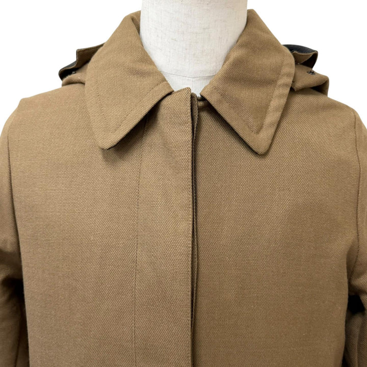 極美品□ノルウェージャンレイン 426-9252973 T-WALKER REVERSIBLE 襟カシミヤ100％ リバーシブル バルカラーコート ベージュ S 正規品