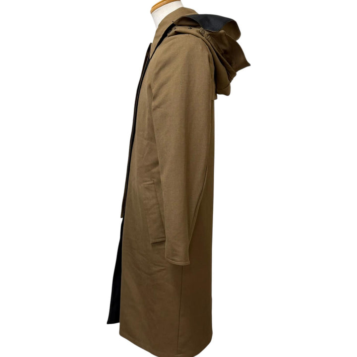 極美品□ノルウェージャンレイン 426-9252973 T-WALKER REVERSIBLE 襟カシミヤ100％ リバーシブル バルカラーコート ベージュ S 正規品