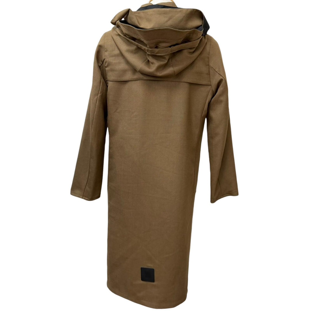 極美品□ノルウェージャンレイン 426-9252973 T-WALKER REVERSIBLE 襟カシミヤ100％ リバーシブル バルカラーコート ベージュ S 正規品