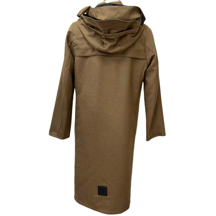 極美品□ノルウェージャンレイン 426-9252973 T-WALKER REVERSIBLE 襟カシミヤ100％ リバーシブル バルカラーコート ベージュ S 正規品