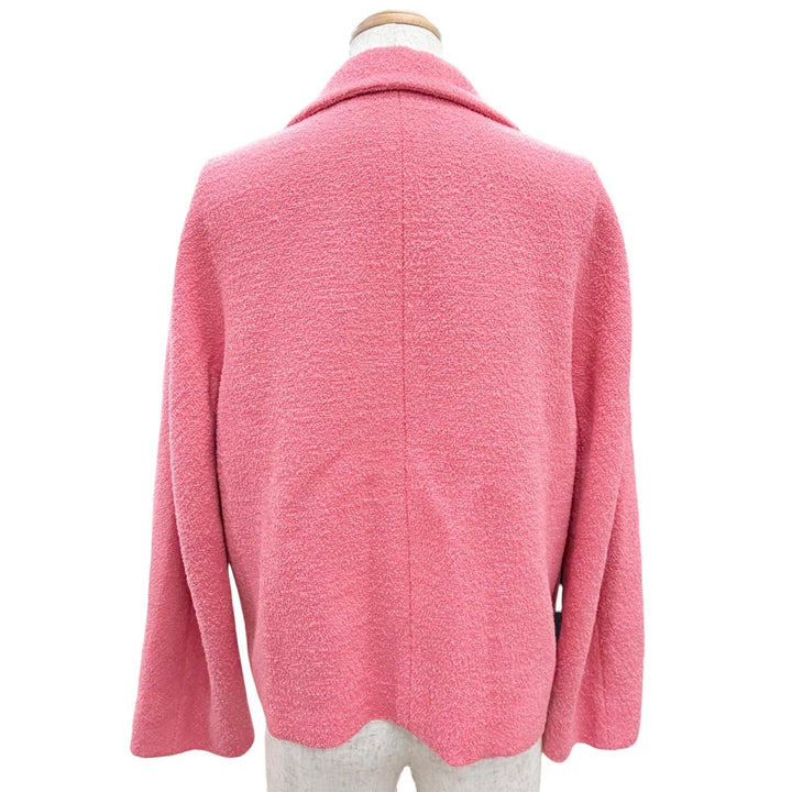 極美品△GUCCI グッチ 619267 ZAD82 ウール インターロッキングGボタン ショート ジャケット ピンク 36 イタリア製 正規品 レディース