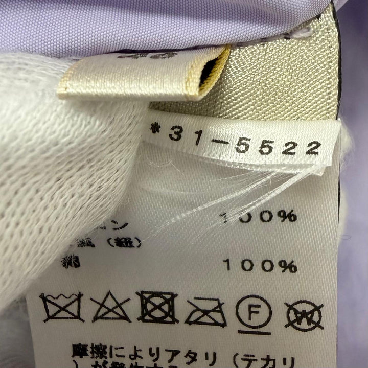 極美品□HERMES エルメス 23SS セリエボタン クルードセル フーデッド ナイロンコート ライトパープル 46 イタリア製 正規品 メンズ