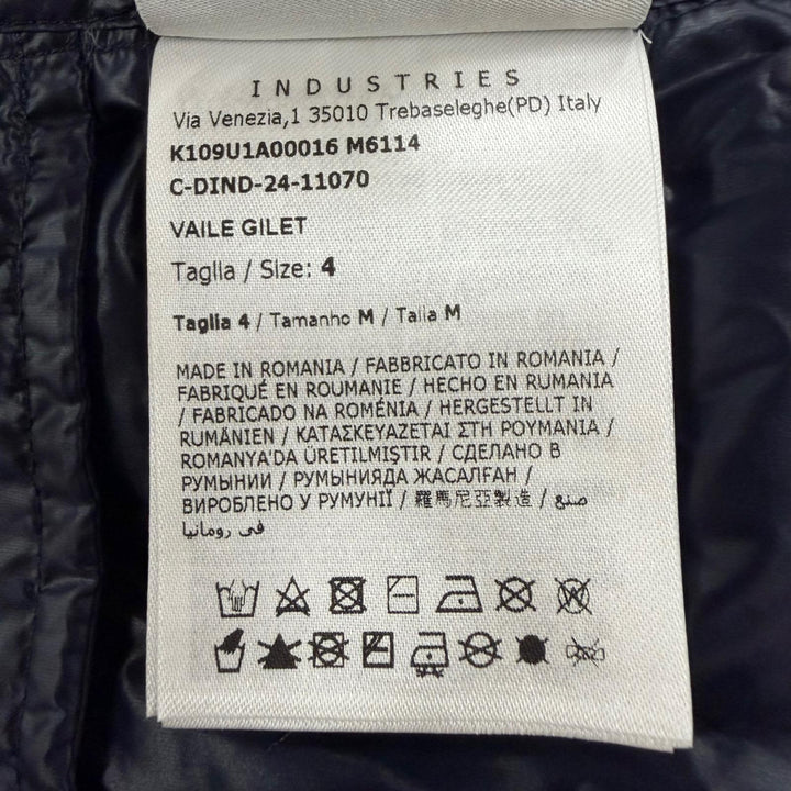 未使用品▼モンクレールジーニアス 7 フラグメント ヒロシフジワラ 2024年製 VAILE GILET ロゴワッペン付き ジレ ダウンベスト 4 正規品