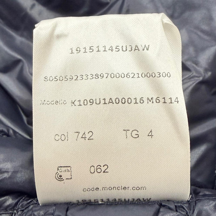未使用品▼モンクレールジーニアス 7 フラグメント ヒロシフジワラ 2024年製 VAILE GILET ロゴワッペン付き ジレ ダウンベスト 4 正規品