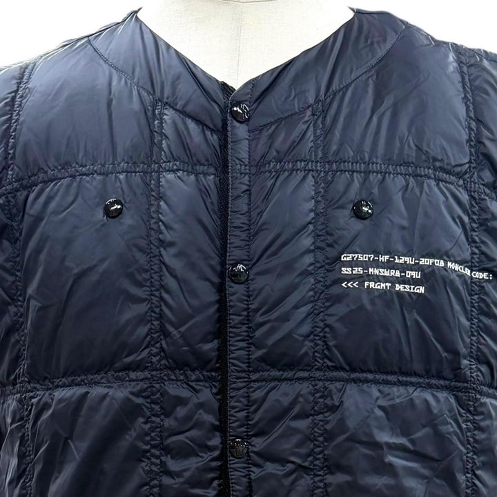 未使用品▼モンクレールジーニアス 7 フラグメント ヒロシフジワラ 2024年製 VAILE GILET ロゴワッペン付き ダウンベスト 3 正規品
