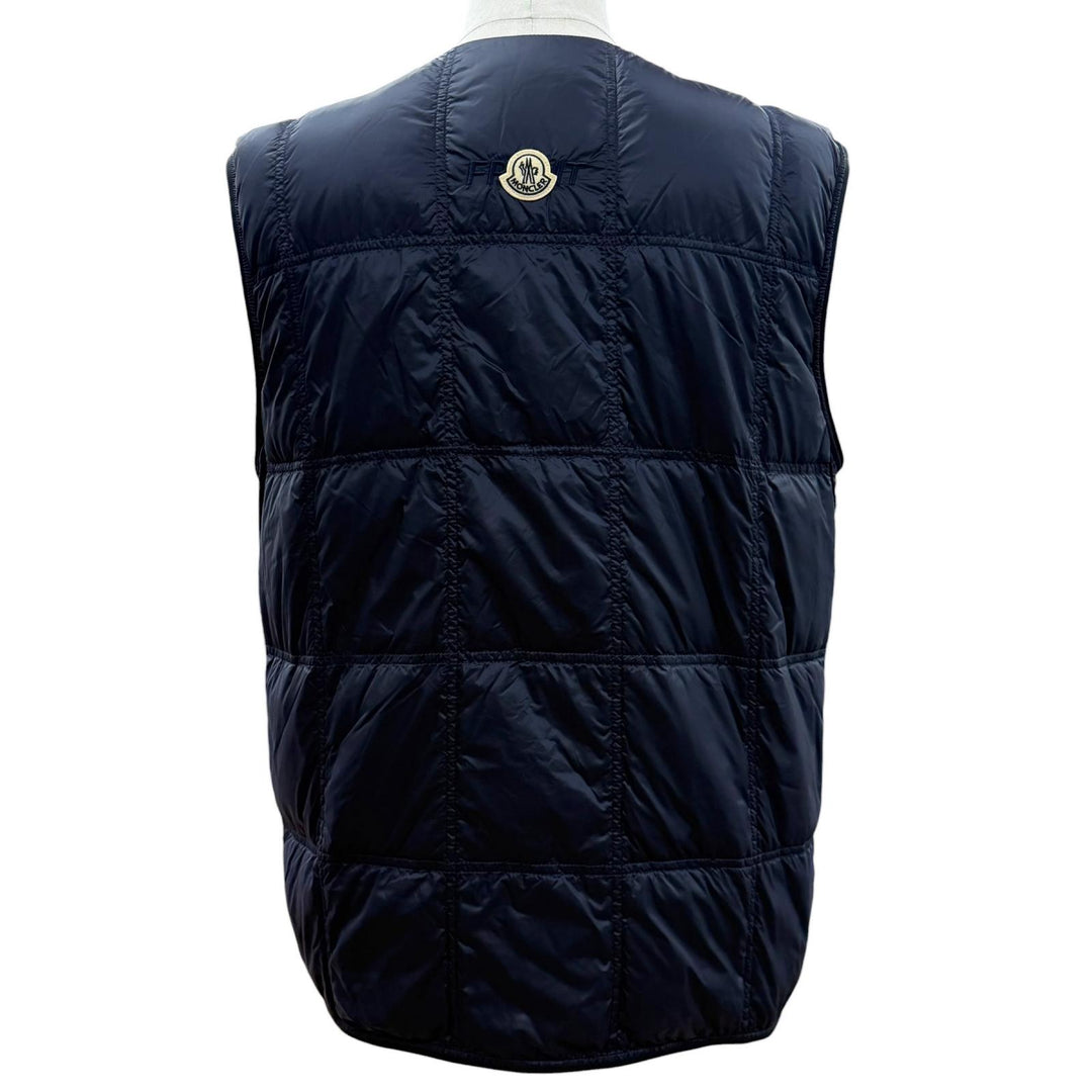 未使用品▼モンクレールジーニアス 7 フラグメント ヒロシフジワラ 2024年製 VAILE GILET ロゴワッペン付き ダウンベスト 3 正規品