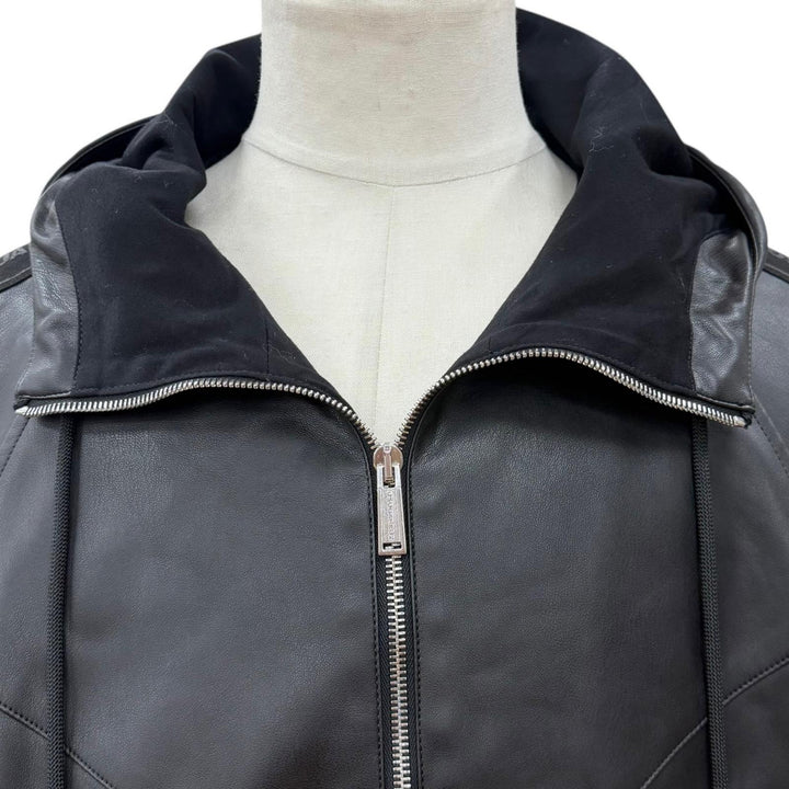極美品▼DSQUARED2 ディースクエアード 24SS S74AM1459 Hybrid Swag Track Suit WZIPUP パーカー ジャケット ブラック 46 正規品 メンズ
