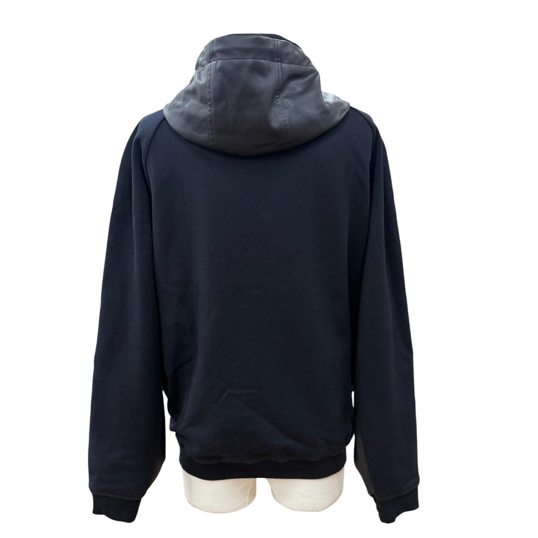 極美品▼DSQUARED2 ディースクエアード 24SS S74AM1459 Hybrid Swag Track Suit WZIPUP パーカー ジャケット ブラック 46 正規品 メンズ