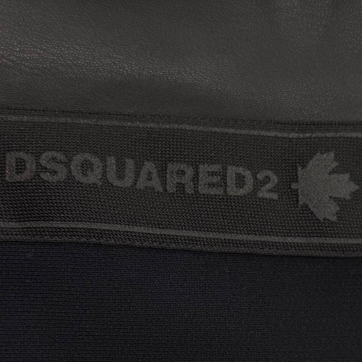 極美品▼DSQUARED2 ディースクエアード 24SS S74AM1459 Hybrid Swag Track Suit WZIPUP パーカー ジャケット ブラック 46 正規品 メンズ